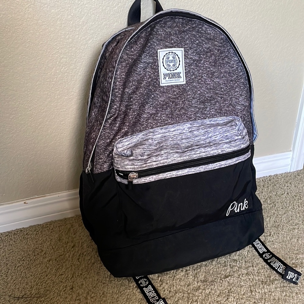 PINK Backpack (Grey) Like-New